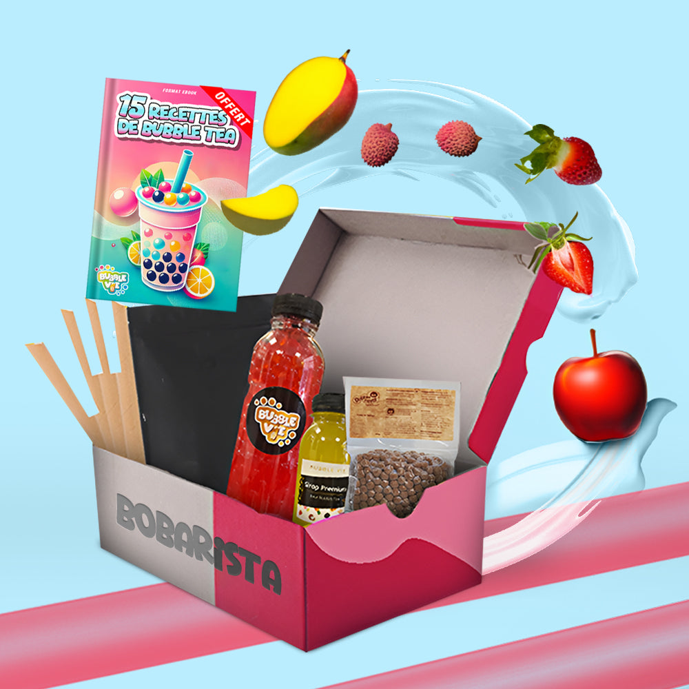 Kit Bubble Tea "Bobarista": 15 Délicieux Bubble Tea aux fruits