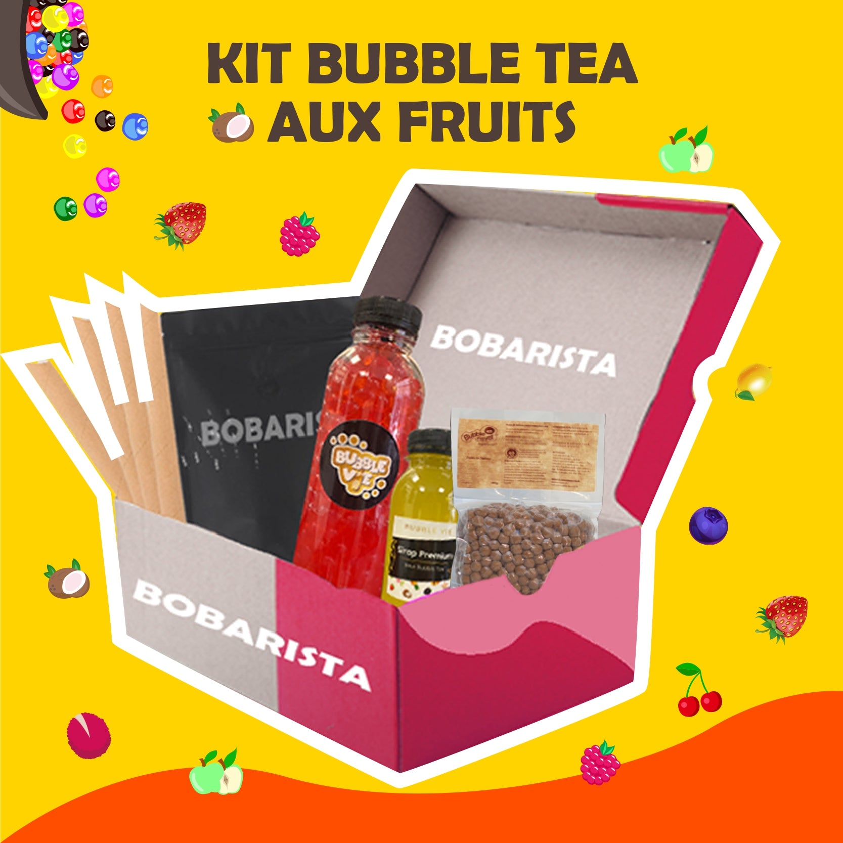 Perles de fruits pour Bubble Tea - Perles Popping – Kits Bubble Tea
