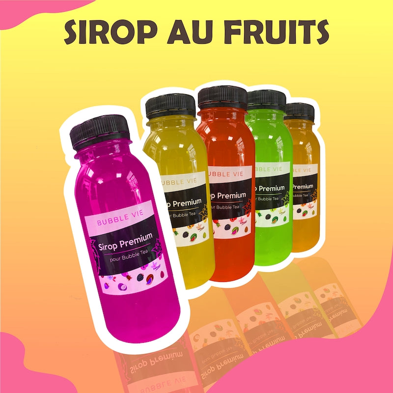 Recharge Sirop pour Bubble Tea aux fruits